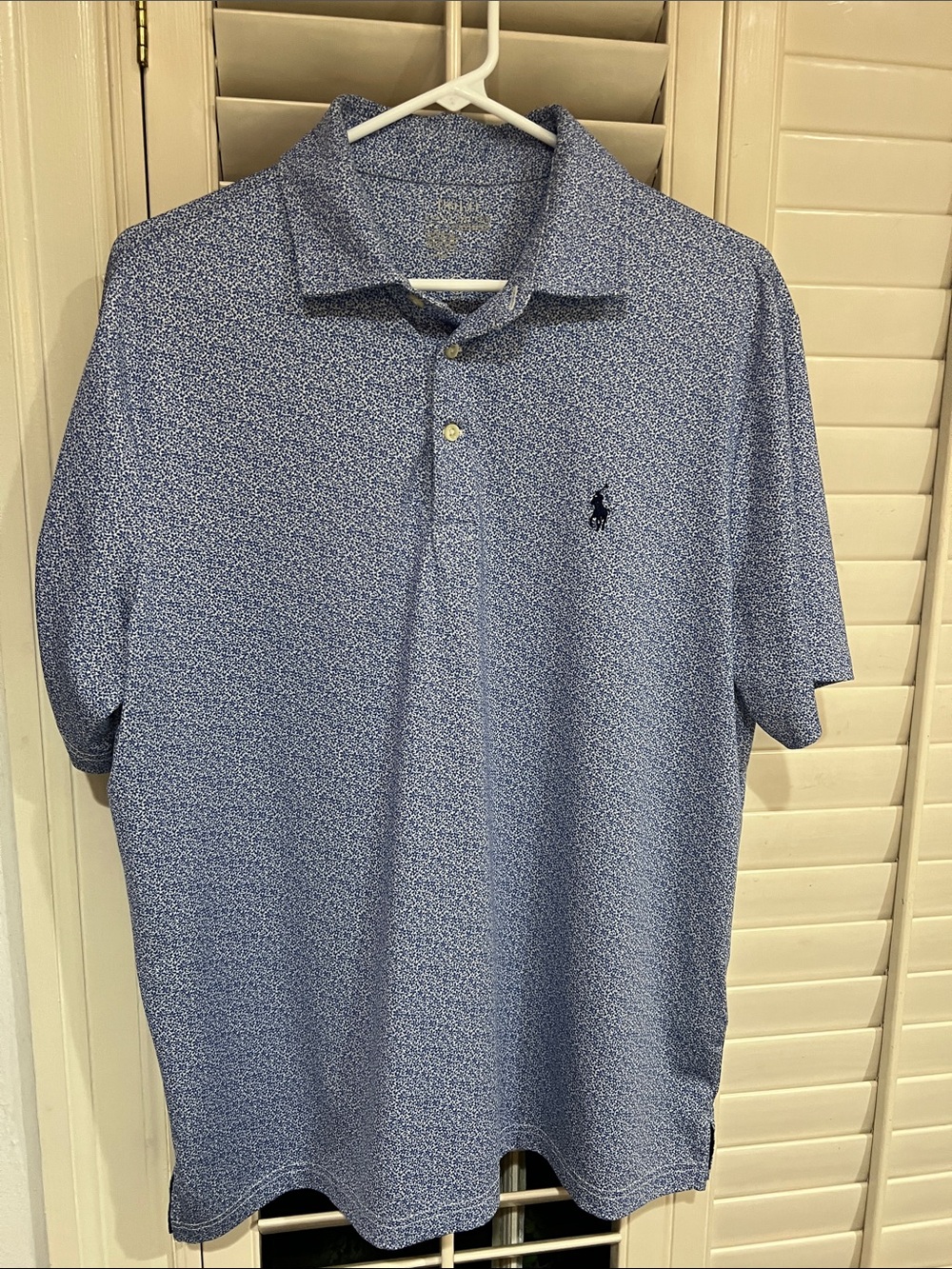 Polo by Ralph Lauren Blue Microprint Polo Shirt